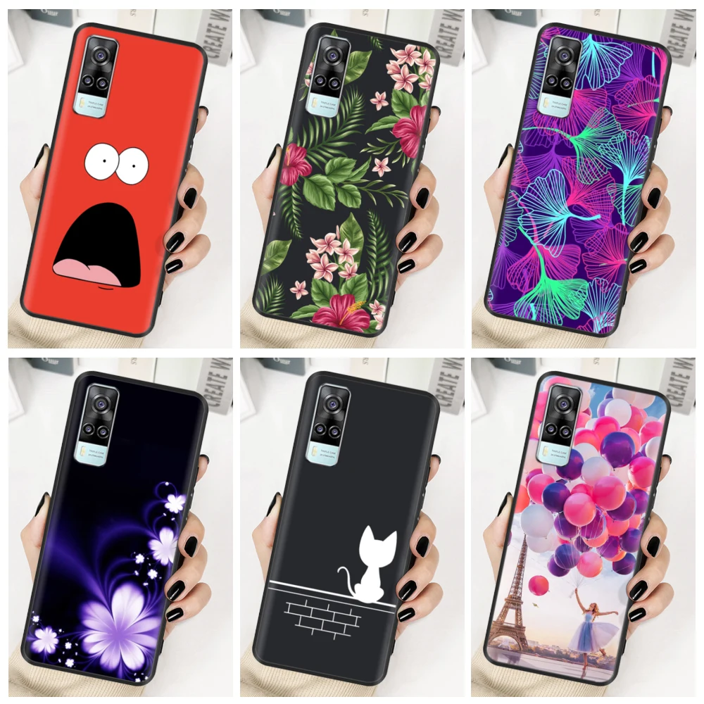 For Vivo Y21s V2110 Case For Vivo Y33s Y21 2021 Flower Silicone Phone Case For vivo Y33S VIVO Y 21 S 21S VivoY21 Soft Back Cover