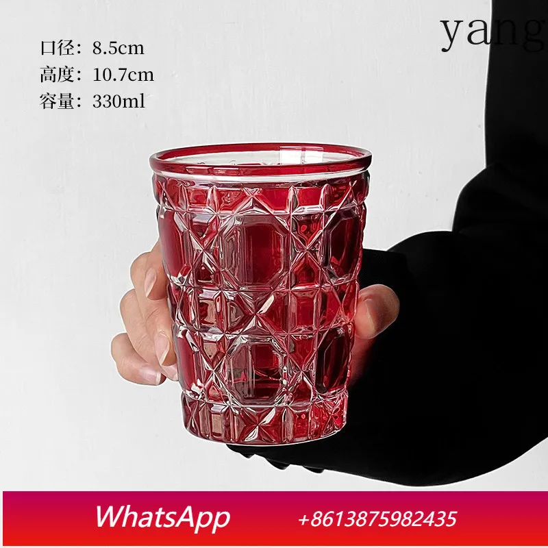 CX retro light luxury ruby crystal glass ins niche home