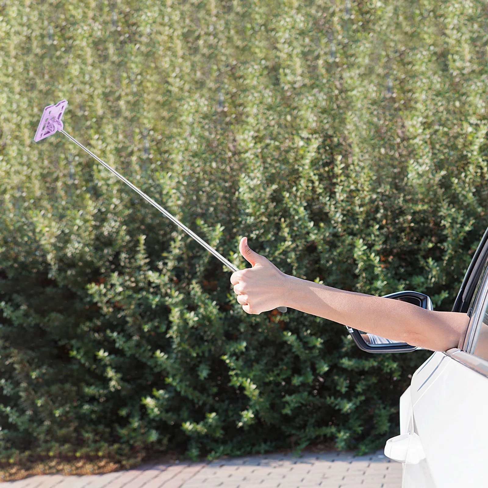 

Parking Toll Swiping Rod Retractable Car Payment Stick For Parking Lots Abs Stainless Steel Pass Card Grabber Tool