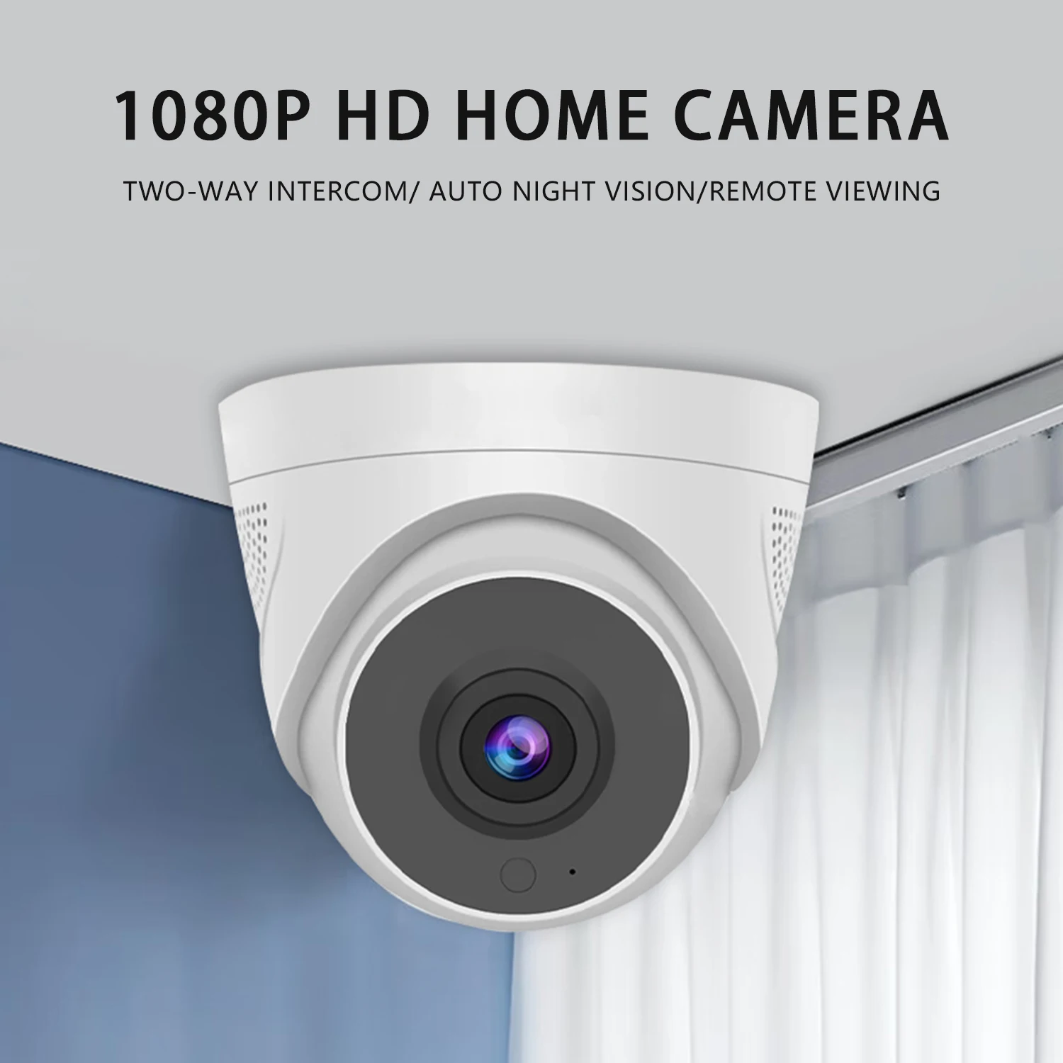 Dome Camera WiFi Camera 2 Mega Pixels Suitable for Shops, Homes, Factories, Schools, Easy to Install Security home Camera