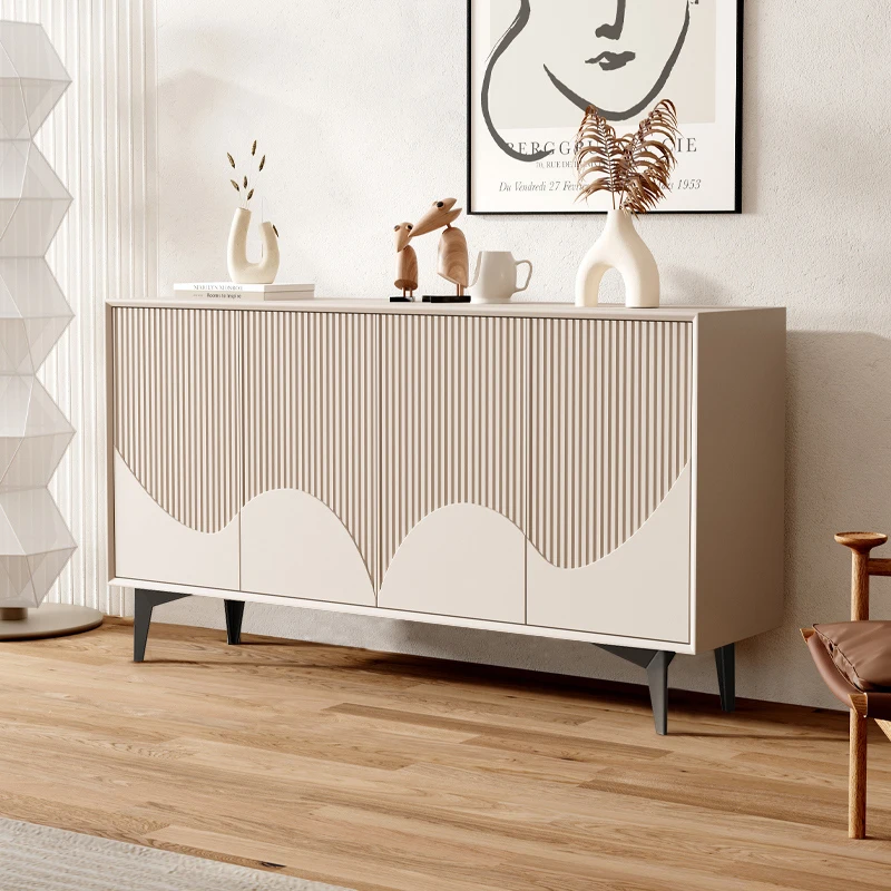 Armario de almacenamiento de Mdf Para sala de estar, organizador moderno de color blanco, Muebles de acento nórdico Para El Hogar, Muebles Para El