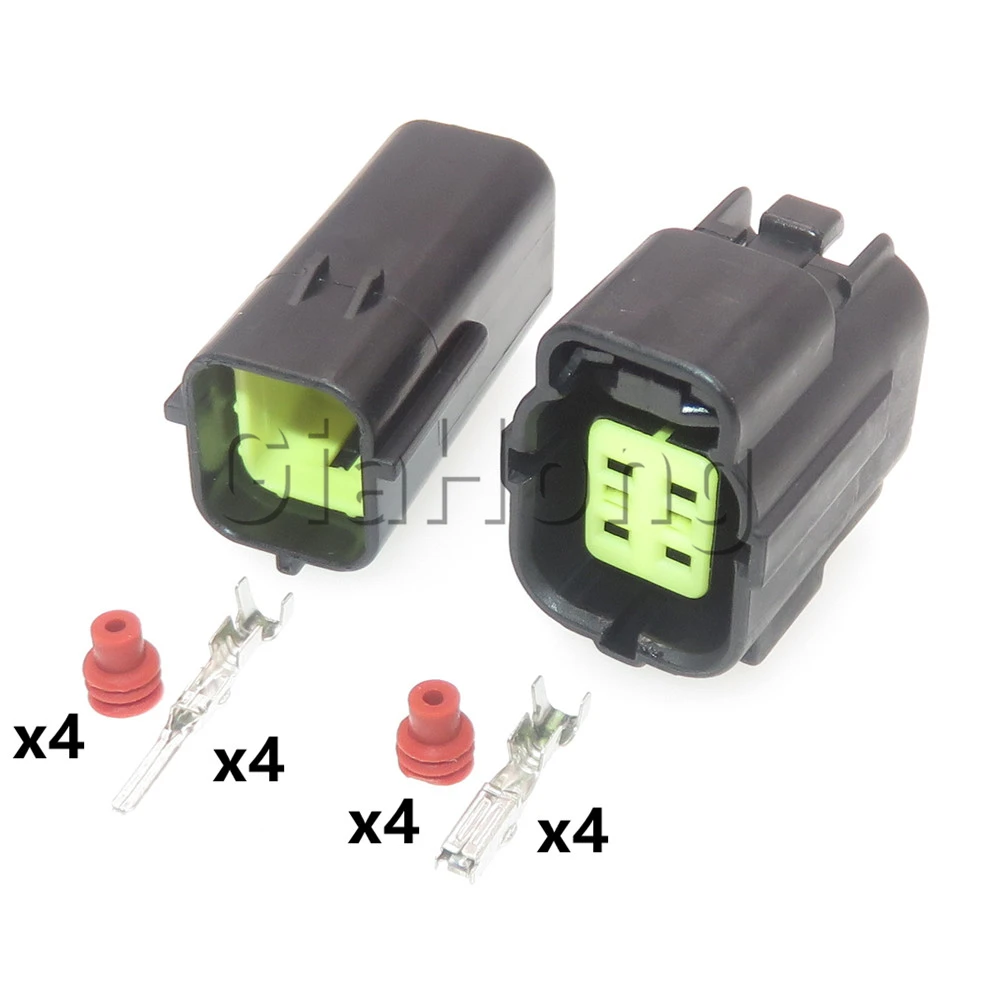 1 Set 4 Ways 174257-2 174259-2 AC Assembly Car Oxygen Sensor Cable Socket Automobile Male Female Docking Connector