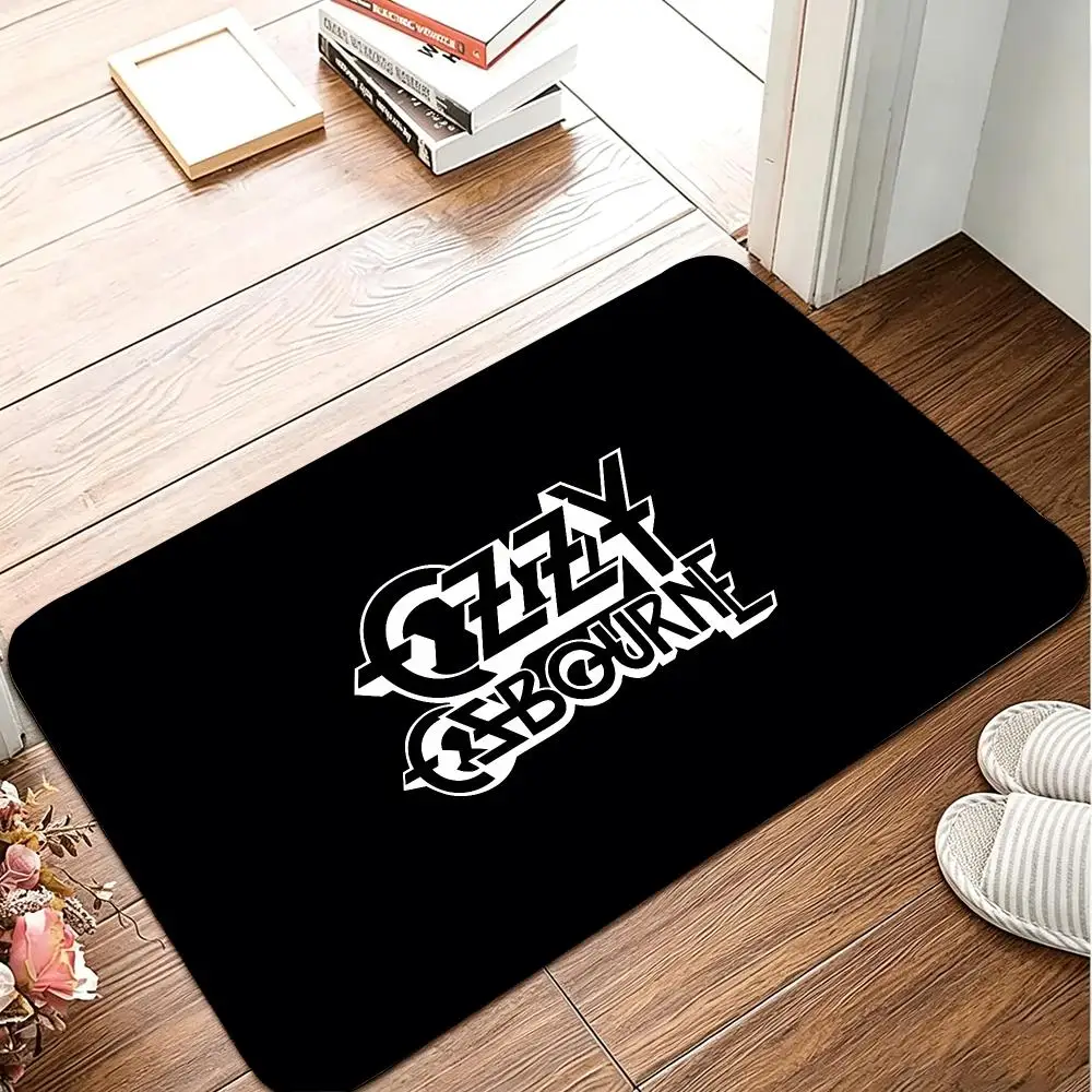 O-Ozzy O-Osbourne Floor Mat Flannel Rug Soft Non Slip Washable Door Mat For Bathroom Bedroom Kitchen Home Decor