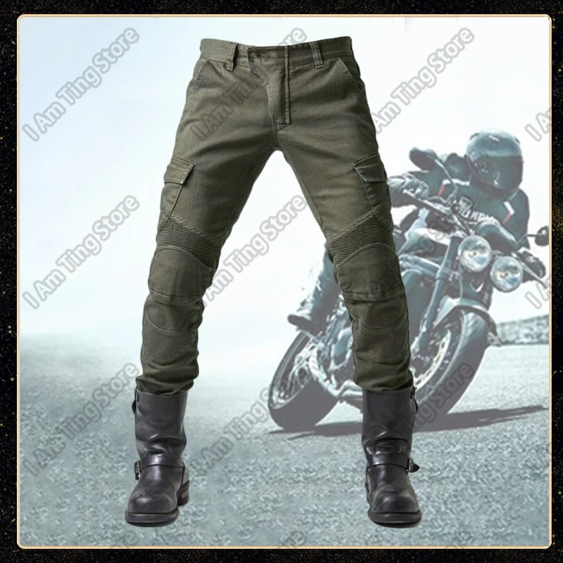 

Motorcycle Pants Riding Touring MotoJeans Outdoor Protective Knee Hip Pads Pantalon Racing Pants Motorbike Stretch Trousers