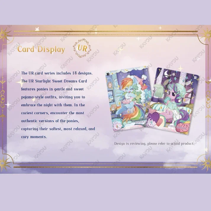 KAYOU My Little Pony Karten, internationale englische Version, chinesische Serie, originale Anime-Sammelkarten, Spielzeug, Geburtstagsgeschenke für Jungen und Mädchen. – Detail 15