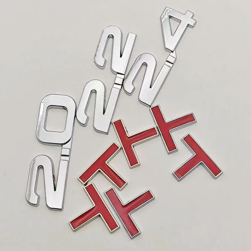 1 قطعة 2.0T 2.2T 2.4T 2.5T 2.8T 3.0T قسط سيارة معدنية ملصق الجانب الحاجز الخلفي الجذع شعار شارة الشارات لأي مركبة