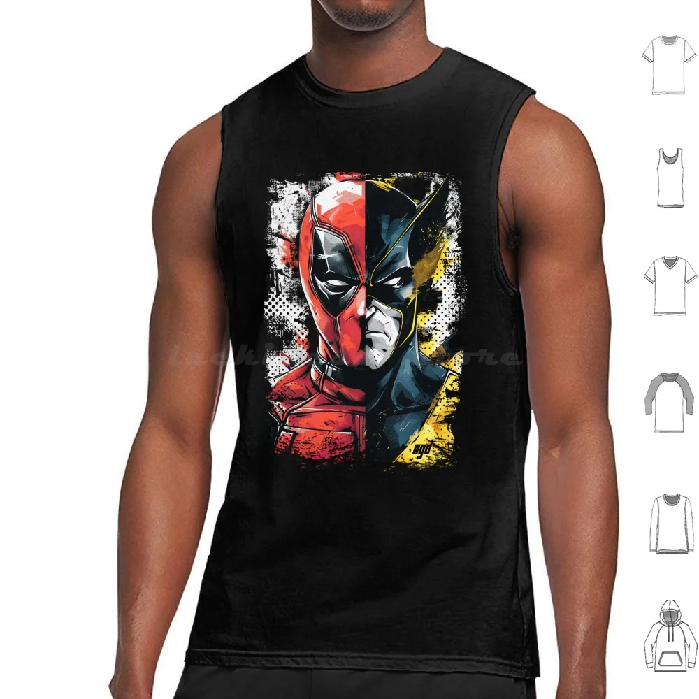 The Mutant Team Tank Tops Print Cotton Comics X Men Logan Mutant Cyclops Movie Funny Hero Cute Movies The