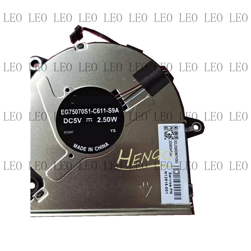 

SS New For HP EG75070S1-C611-S9A Laptop GPU FAN Cooler N13915-001 DC5V 2.5W