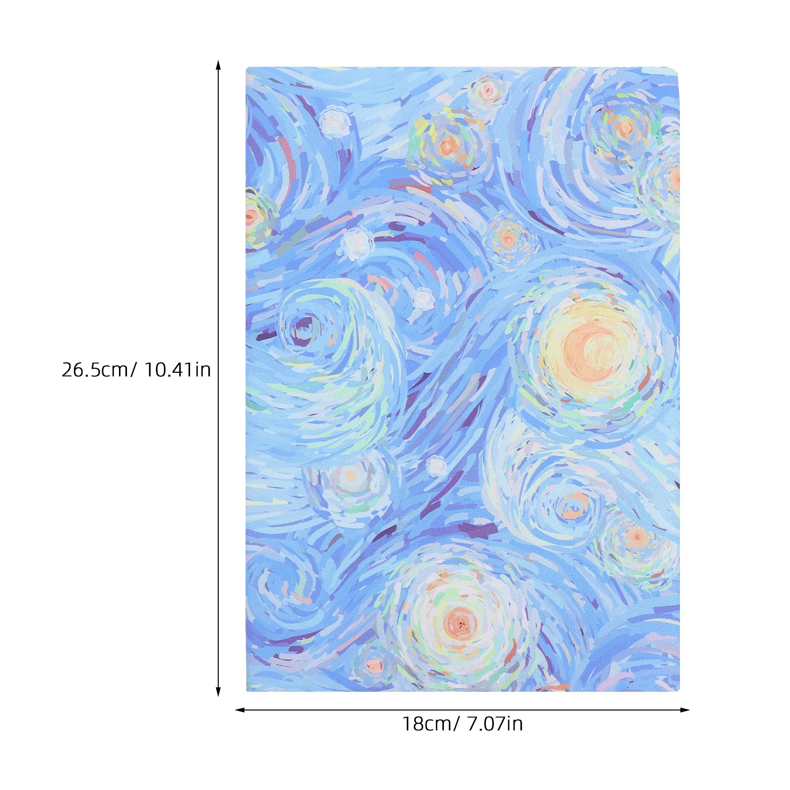 Artistic Book Cover Sleeve Fabric Planner Protector for Travel School B5 Journals Book Sleeve Cover with Pattern