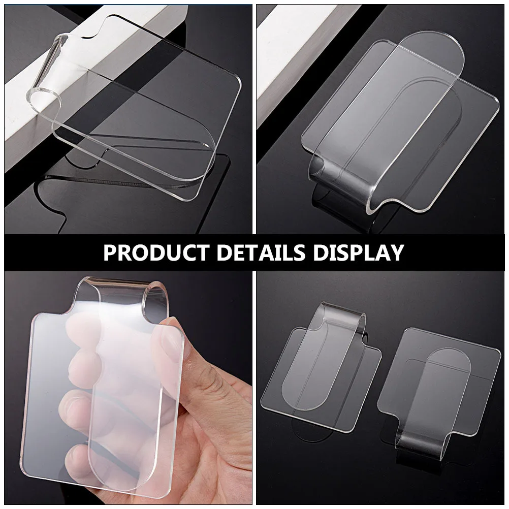 2 pçs portátil acrílico maquiagem placas ergonômicas placa de mistura de cores leve ferramenta de maquiagem salão essencial