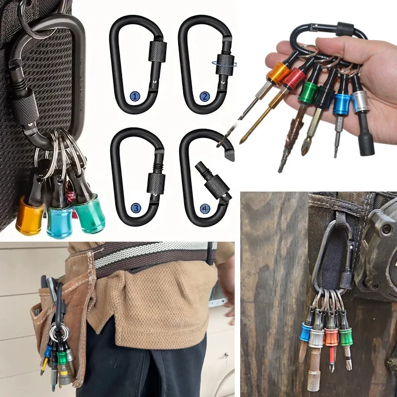 6Pcs 1/4" Hexagonal Shank Screwdriver Head Holder Quick Change Extension Rod Sleeve Conversion Rods Portable Hand Tool Set