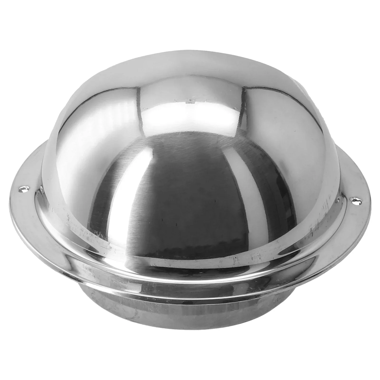 Brand New High Quality For Wall Air Outlet Grille Vent Cap Vent Cover Ventilators Hemispherical Rainproof Silver