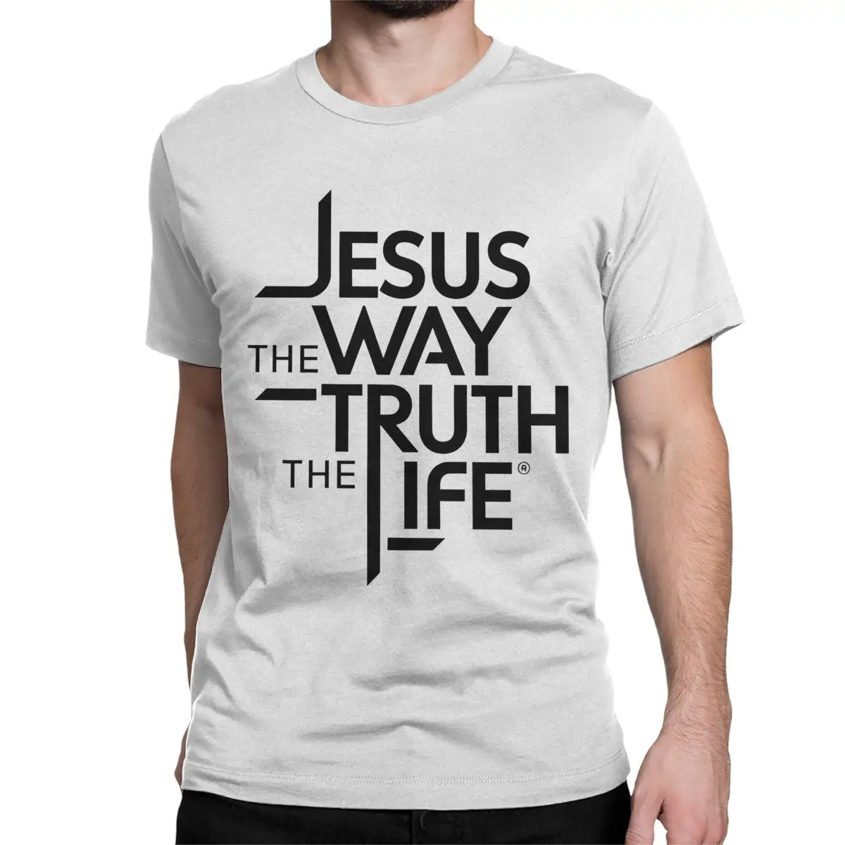 Jesus Way Truth Life T Shirt for Men Women Cotton Funny T-Shirt Crew Neck Tee Shirt Short Sleeve Tops Gift Idea