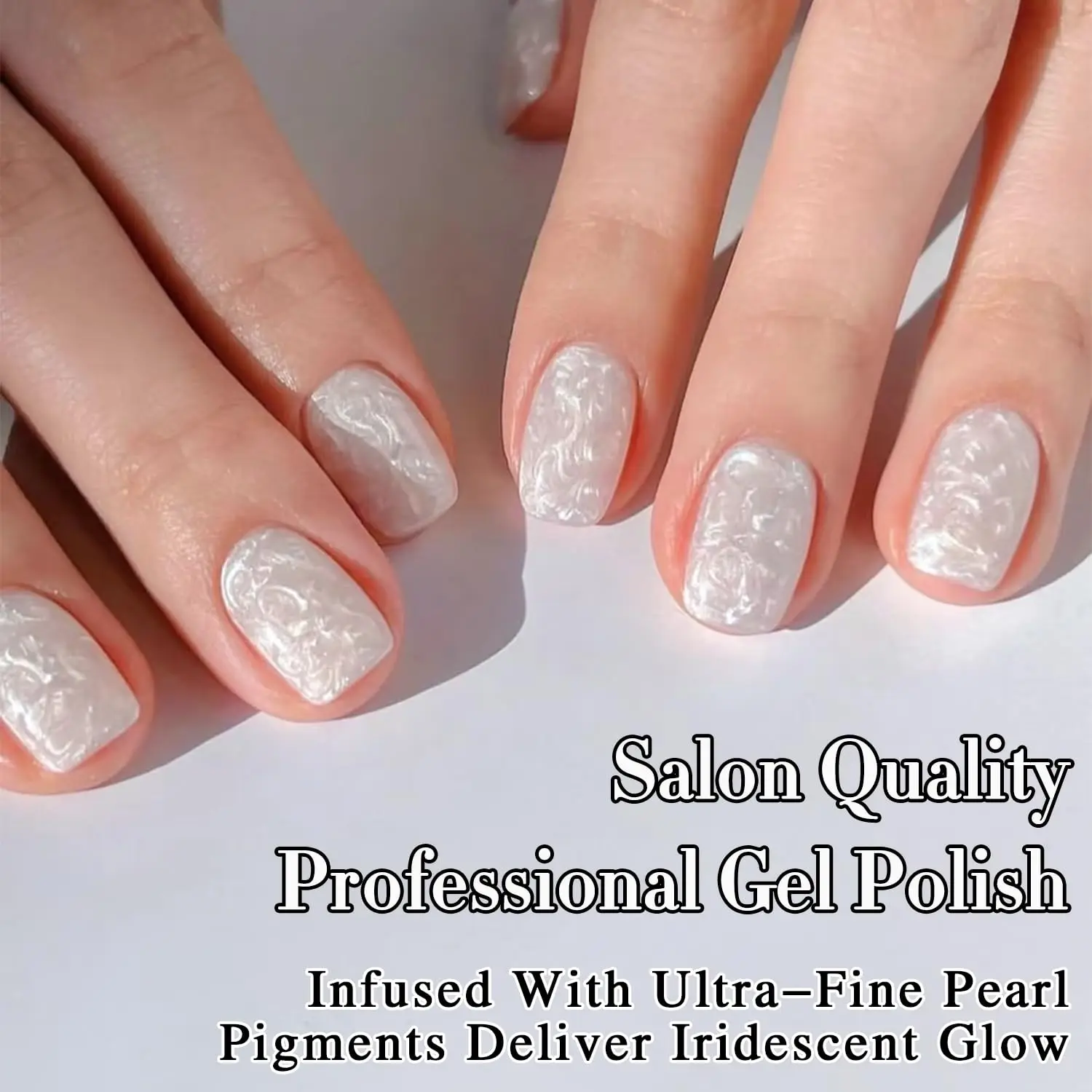 Perlweiß 15ML Gel-Nagellack, Reine Farbe, Gleiche Flasche, Soak-Off Gel-Lack für Nagelkunst, Maniküre-Salon, DIY zu Hause für Frauen – Detail 6