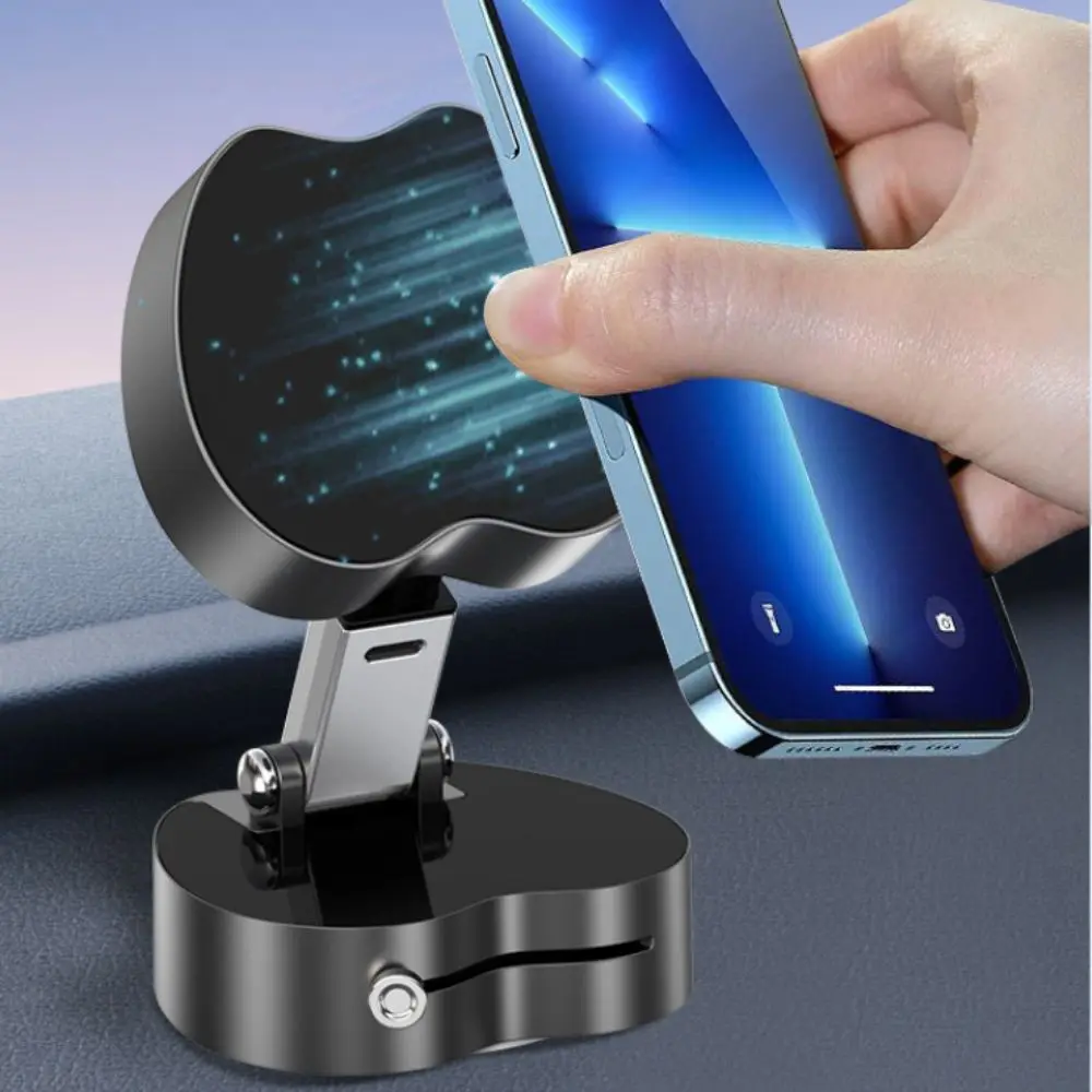 Suction Cup Magnetic Phone Holder Rotation Multi-functional Car Navigation Bracket Adjustable Foldable Phone Stand