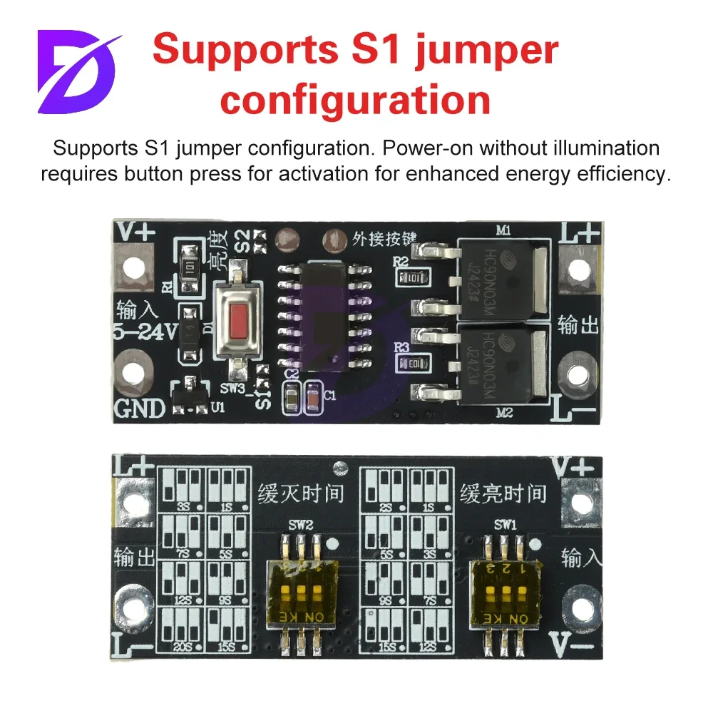 100W LED Dimming Module with Soft Start/Stop Function for Low-Voltage LED Strip Lighting