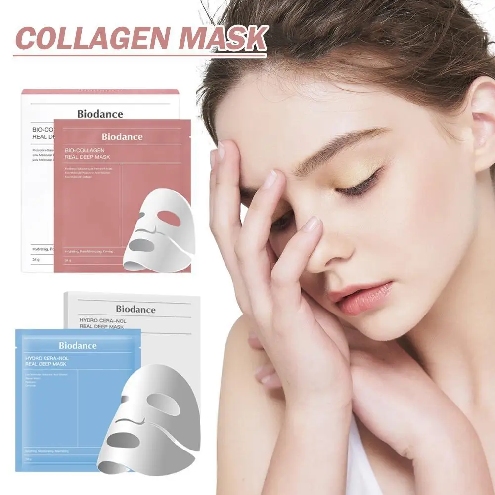 

1/4PCS Bio-Collagen Face Mask Collagen Protein Hydrogel Soft Gel Mask Deep Moisturizing For Women Skin Care Products