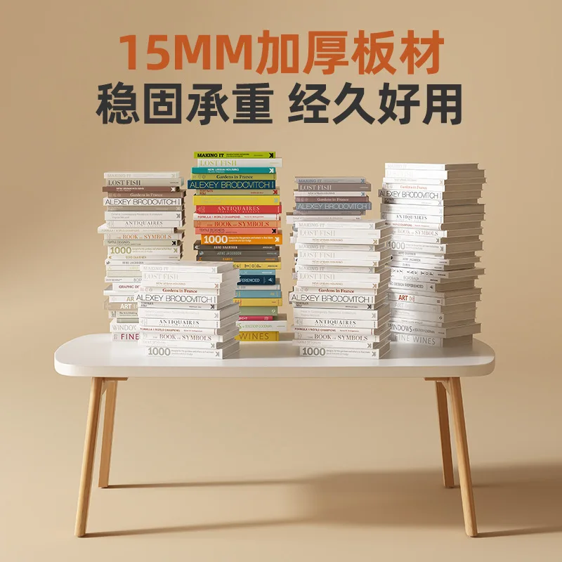 Coffee table, small apartment living room ins wind thickened solid wood table legs, free installation foldable small coffee 5