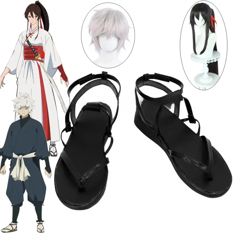 

72-й аниме Jigoku Raku Hell's Paradise косплей Gabimaru обувь парик Yamada Asaemon Sagiri длинные волосы для мужчин и женщин Hallow
