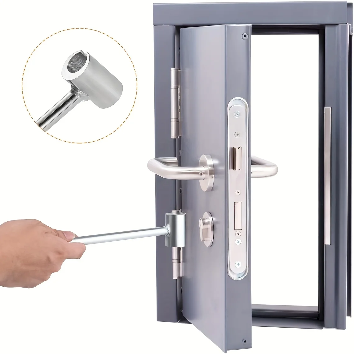 

Door Seam Adjustment Wrench Hinge Seam Adjustment-Shaped Hinge Door And Window Fireproof Purifying Steel Door Installation Tool