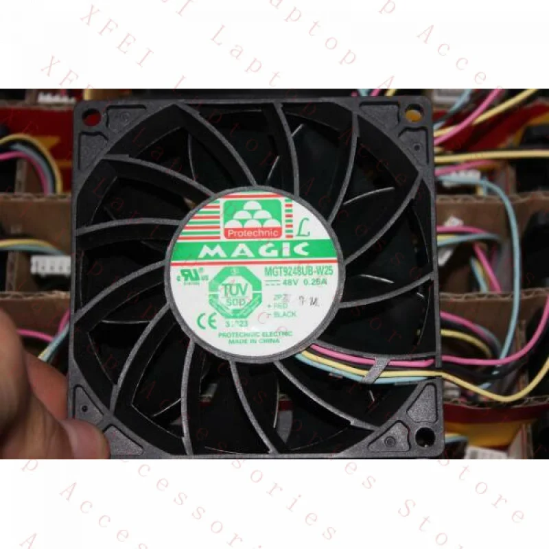

D 1PC MGT9248UB-W25 FOR MAGIC Cooling Fan 48V 0.25A 4wire Pwm New
