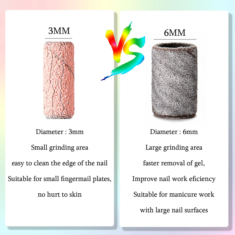 1000 pçs 3mm mini zebra lixa de unhas bandas máquina elétrica broca prego uv gel acrílico polonês removedor para unhas acessório ferramenta