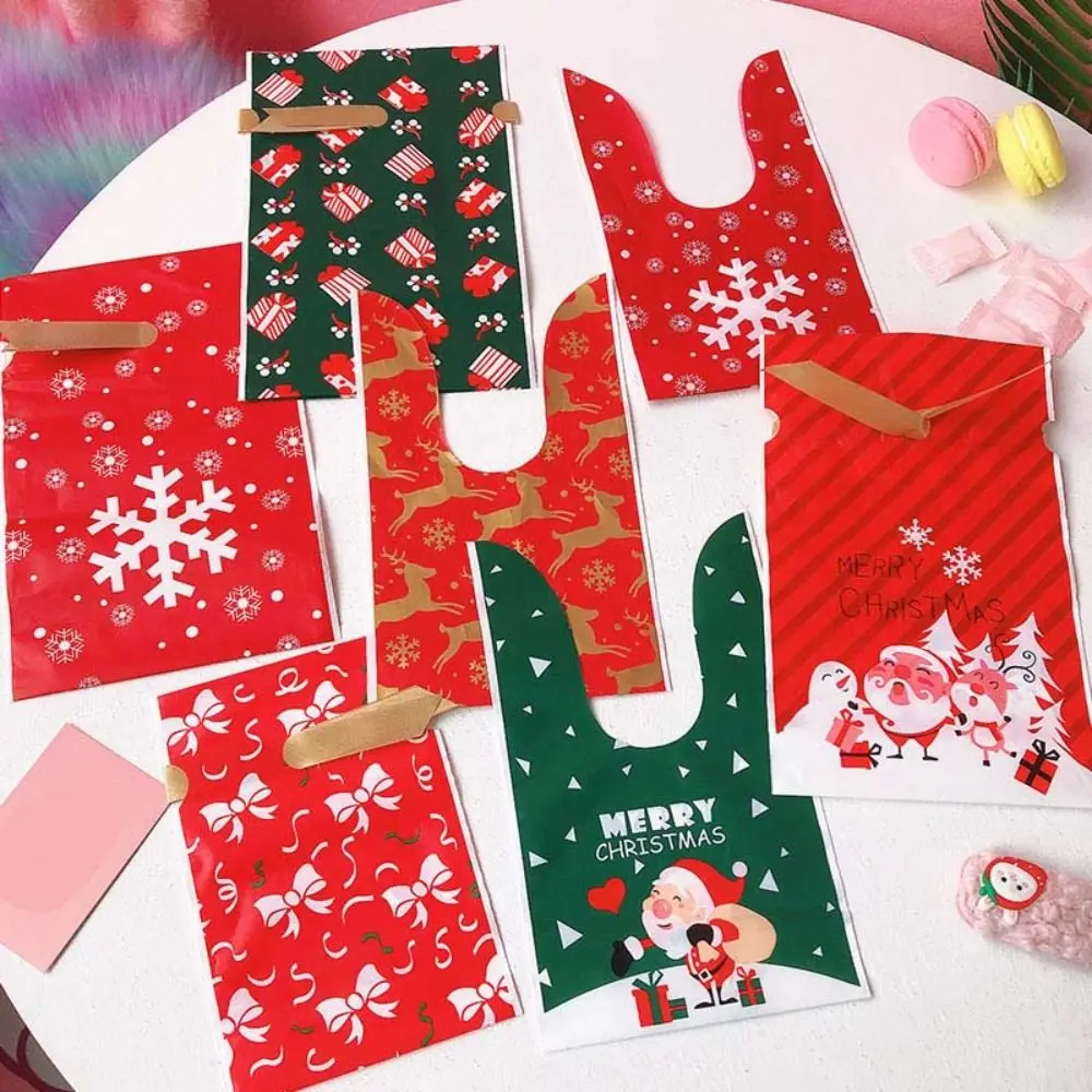 30 قطعة من أكياس حلوى الهالوين القابلة للطي، خدعة أو علاج ندفة الثلج، لوازم حفلات الهالوين، حقيبة هدايا اليقطين البلاستيكية للأولاد #1