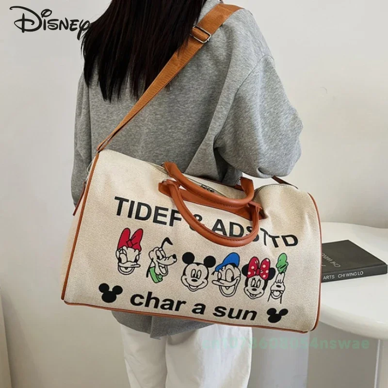 Disney-Sac à couches de dessin animé portable pour bébé, sac à main multifonctionnel, grande capacité, haute qualité, mode, nouveau