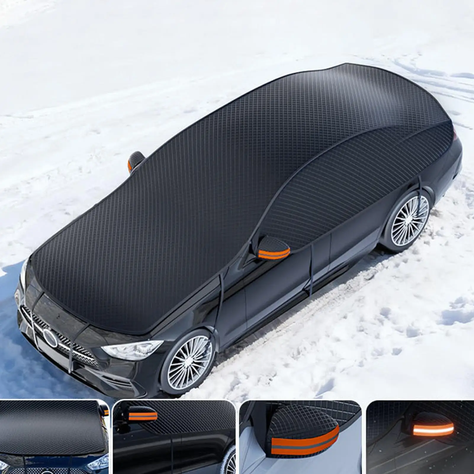 

car snow and frost proof cover Oxford cloth Car Window Snow And Ice Protector full coverage windshield hood for Winter Outdoor