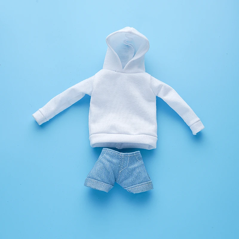 

Модный повседневный спортивный комплект из 2 предметов: толстовка и шорты, наряд для куклы 1/6 BB, аксессуары для переодевания кукол 11,5 дюймов (30 см)