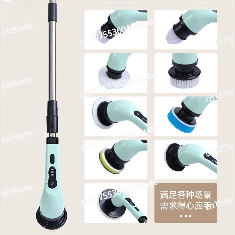 Electric Cleaning Brush Wireless Electric Mop Replacement Brush Head Artifact Tile Floor Seam Bathroom Toilet Washer