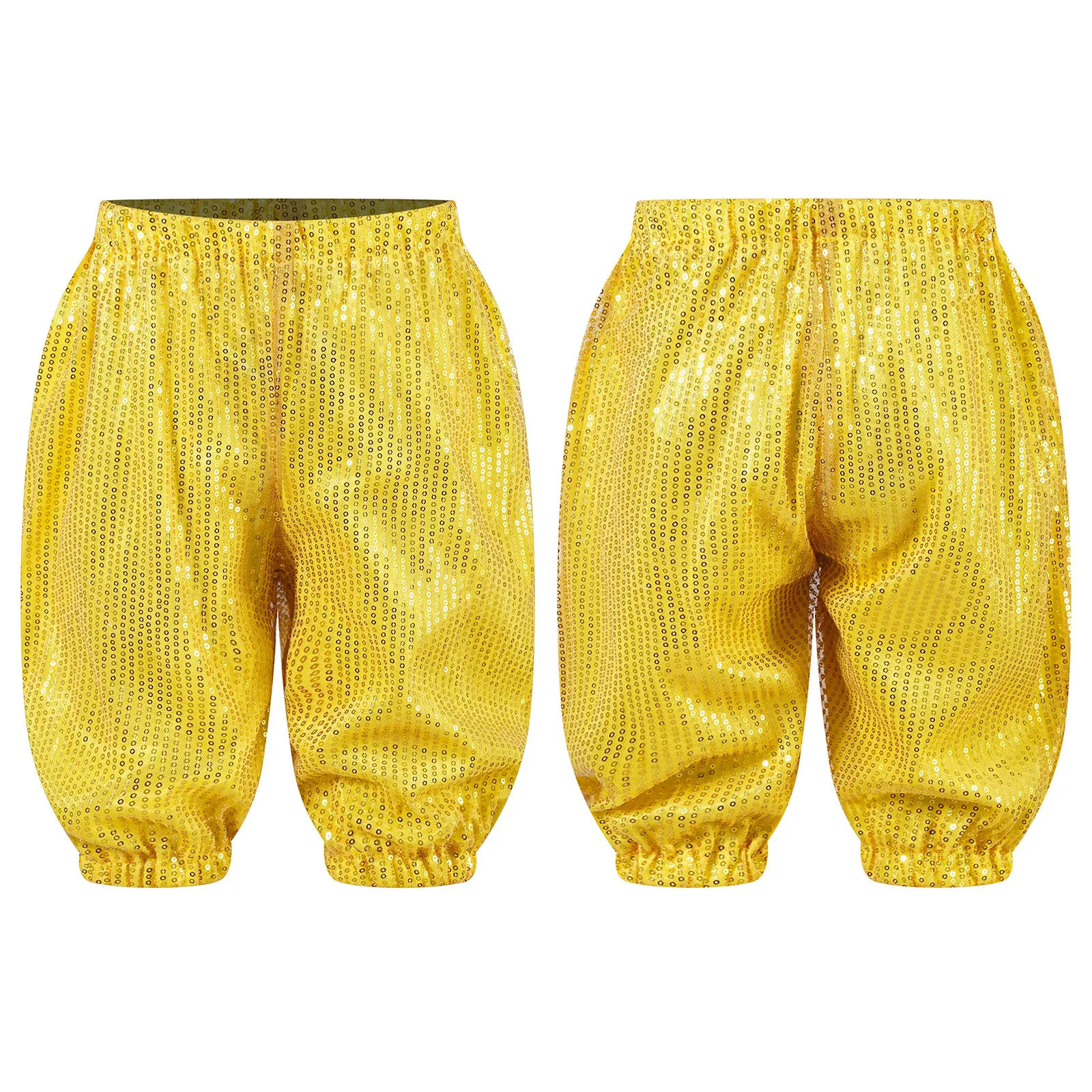 

Kids Girls Boys Fashion Sequins Shorts Pants for Hip-hop Jazz Dance Cheerleading Stage Performance Bottoms Street Dancewear