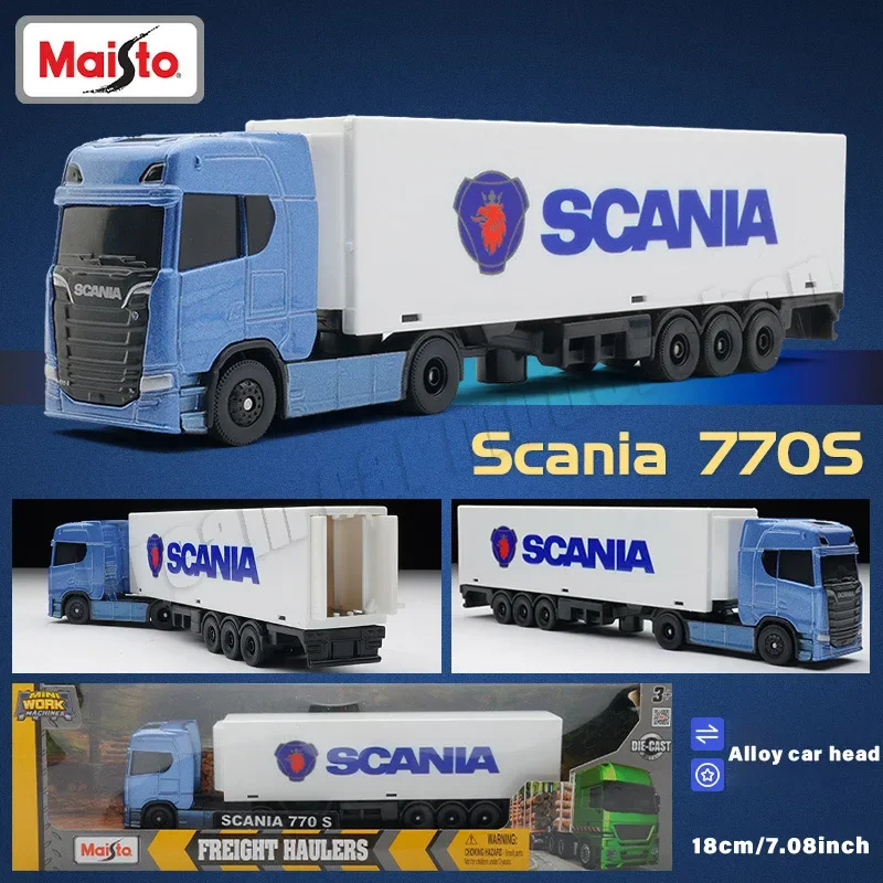 Maisto Stania 770S Transport Trailer Volvo FH16 Trailer Alloy Die-cast Car Model Toys Collectible Miniature Car Model Decoration