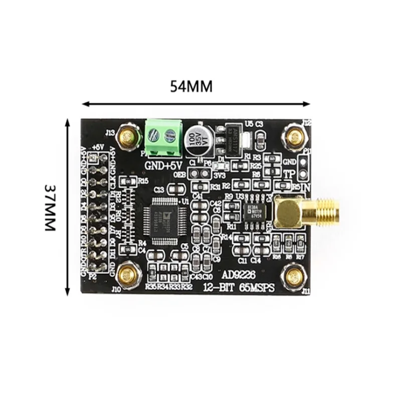 1pcs AD9226 고속 ADC 모듈 - 고속 신호 수집 및 아날로그-디지털 변환 모듈 - 65M 샘플링 데이터 ac