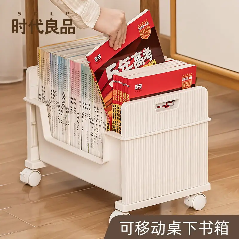 

Movable Plastic Shelf Under The Desk Book Stand Book Storage Shelf Student Desk Bookshelf Arrangement