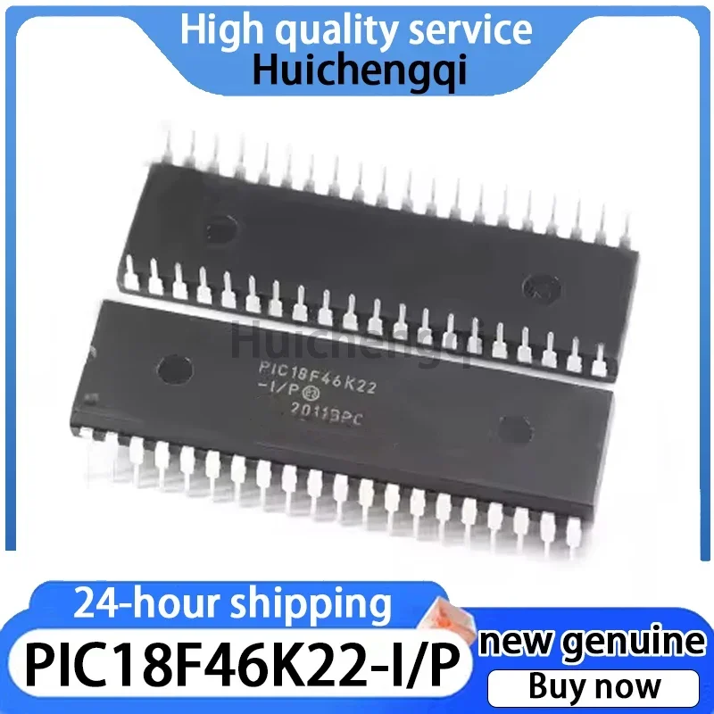 1PCS PIC18F46K22-I/P Packaged PDIP-40 Microcontroller (MCU/MPU/SOC)