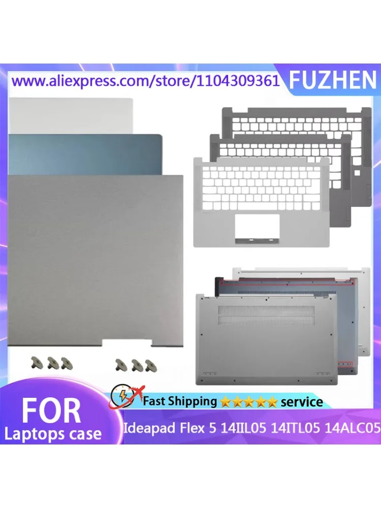 Nowa Obudowa Do Ideapad Flex 5-14IIL05 5 14ARE05 14ITL05 14ALC05 Tylna Pokrywa LCD Podpórka Pod Nadgarstki Górna Obudowa Zawiasy Dolna Pokrywa Klawiatura — zdjęcie produktu 7