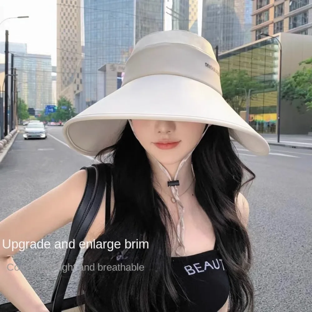 Versatile Empty Top Hat Hot Sale Trendy Wide Brim Fisherman Hat Breathable Anti-UV Beach Hat Gift