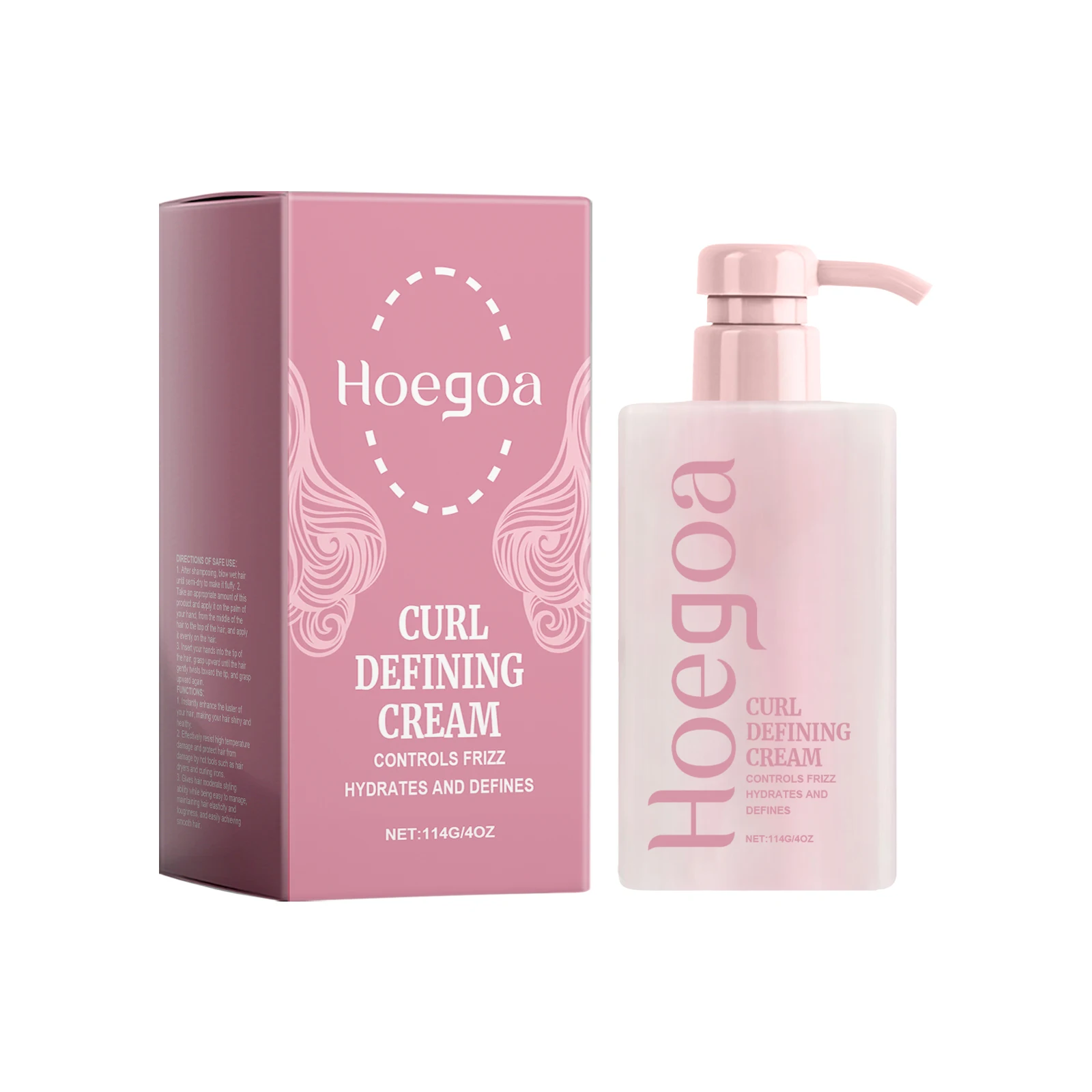 Hair Curling Cream Control Frizz Moisturize Define Natural Waves Create Soft Shiny Elastic Curls For Wavy Curly Hair Daily Hair