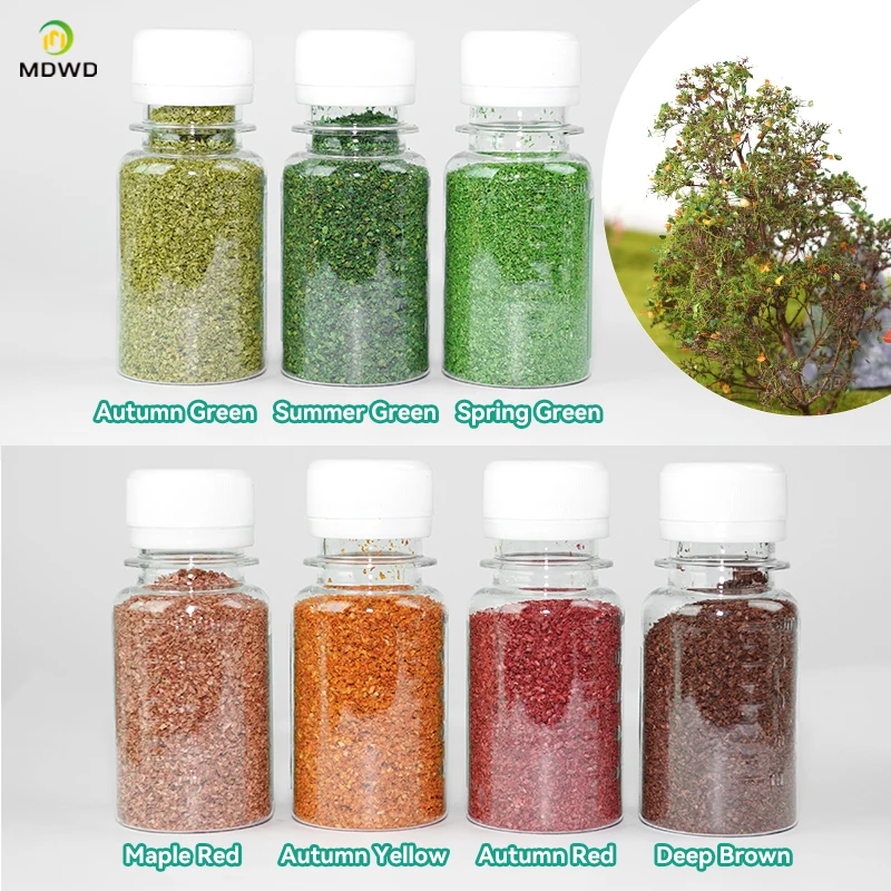 30G Simulation Diorama Turf Sponge Material Terrain Grass Powder for Military Sandtable Building Railway Model Scene Layout