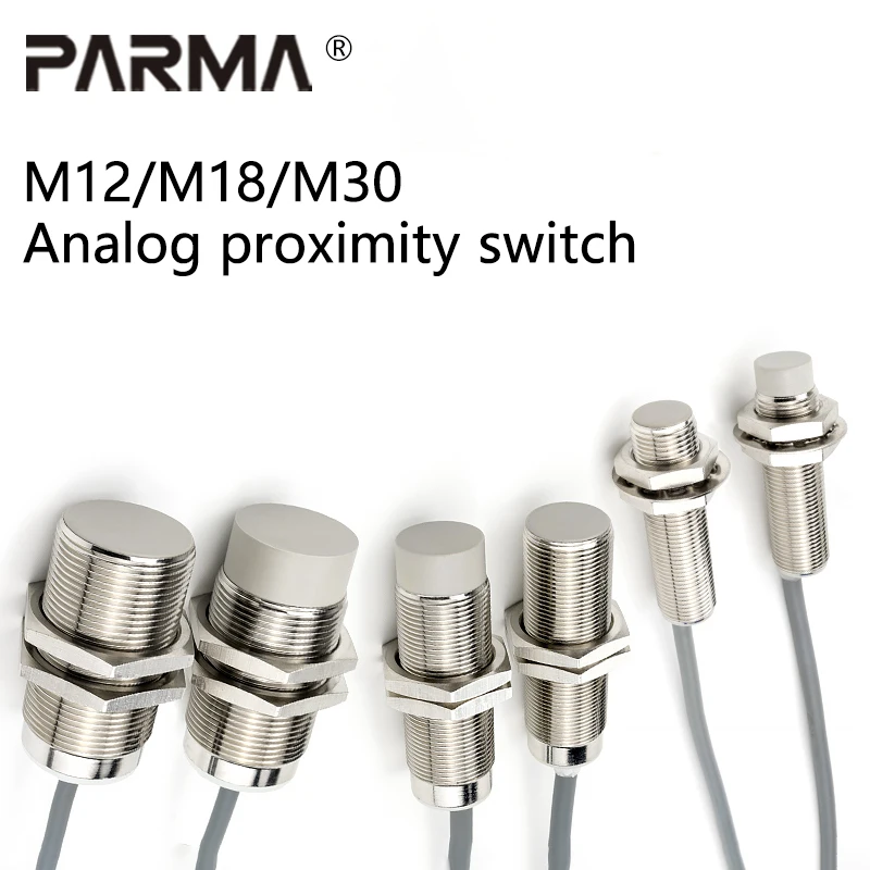 

M12/M18/M30 analog proximity switch, voltage output type, current output type, metal induction switch