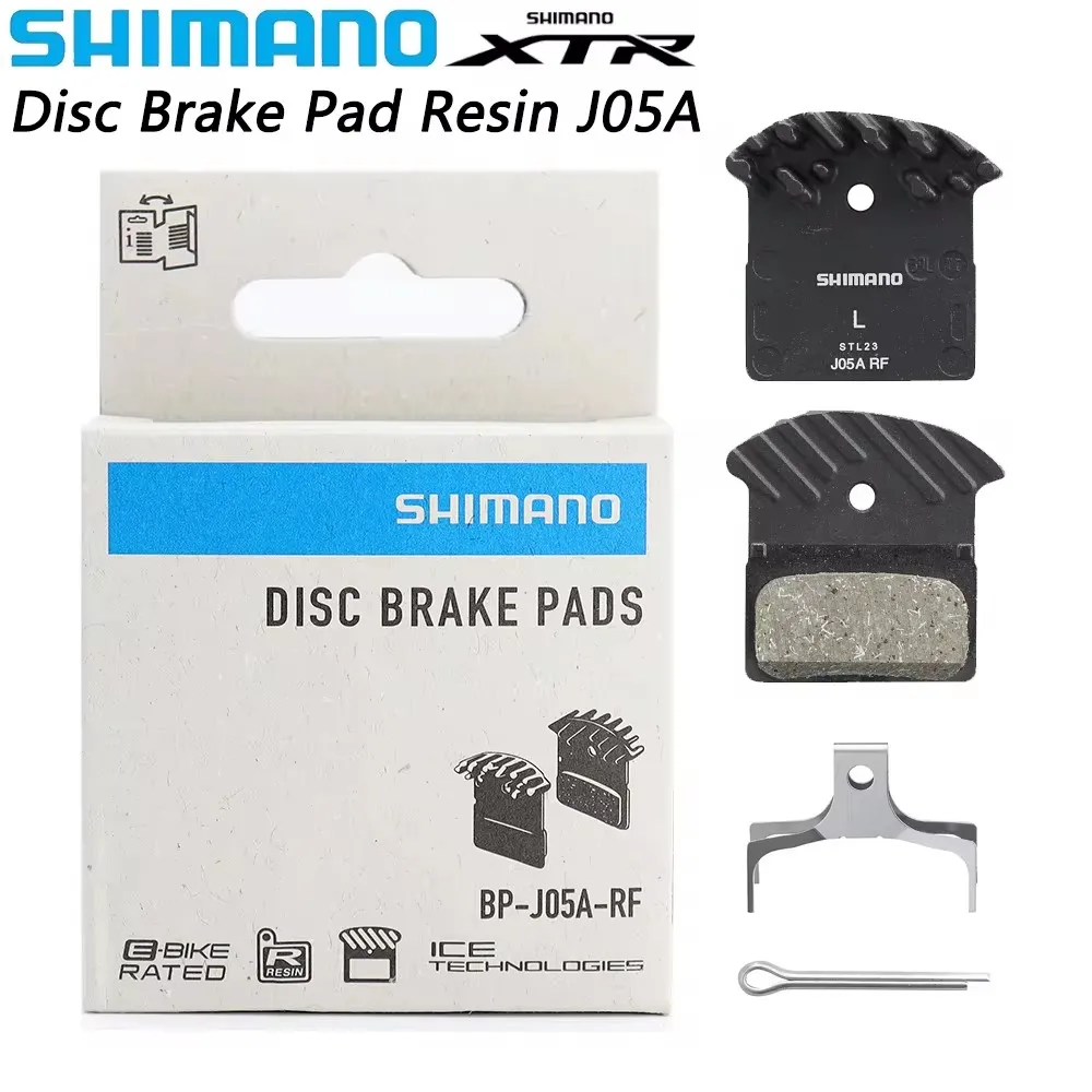 SHIMANO Resin J05A-RF pastiglie freno a disco aletta di raffreddamento Mountain Bike per DEORE SLX XT XTR M6000 M7000 M7100 M8000 M8100 M9000