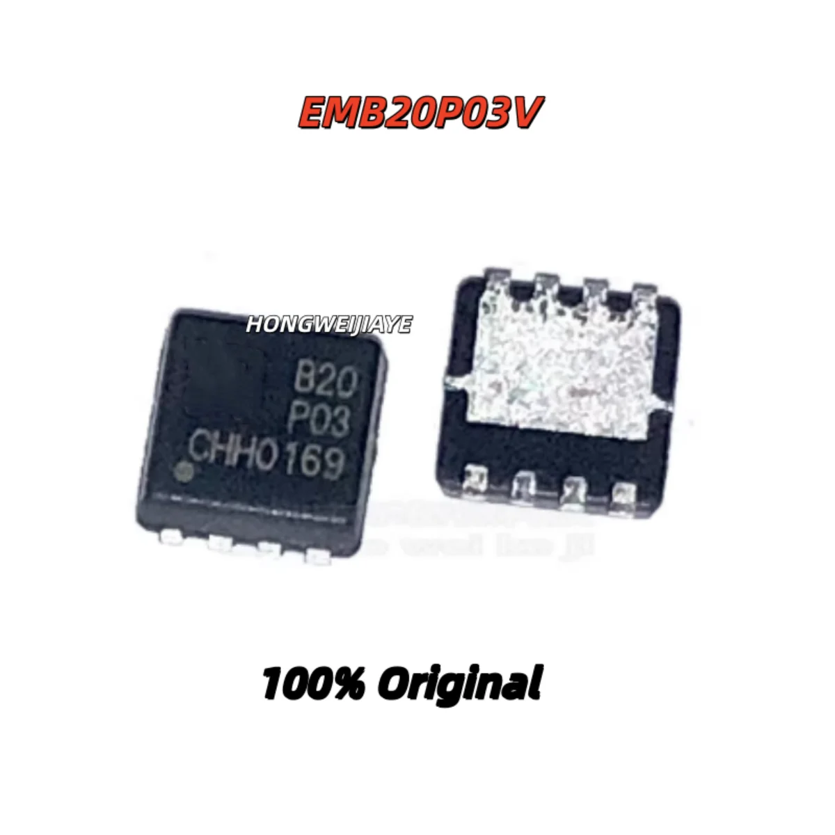 10PCS 100% New EMB06N03HR EMB12N04V EMB20P03V B20P03 DFN-8 Brand New Original Chips ic