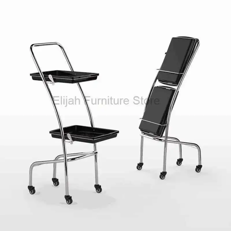

Trolley Beauty and Hairdressing Storage Rack Multi functional Hair Salon Tool Cart Hair Salon Exclusive salon furniture