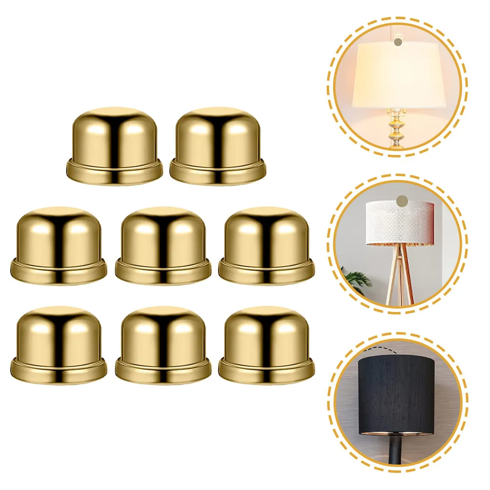 8Pcs Lamp Finials Sturdy Metal Decorative Caps for Lampshade Holder Light Screw Knob Table Lamp Bedroom Living Room
