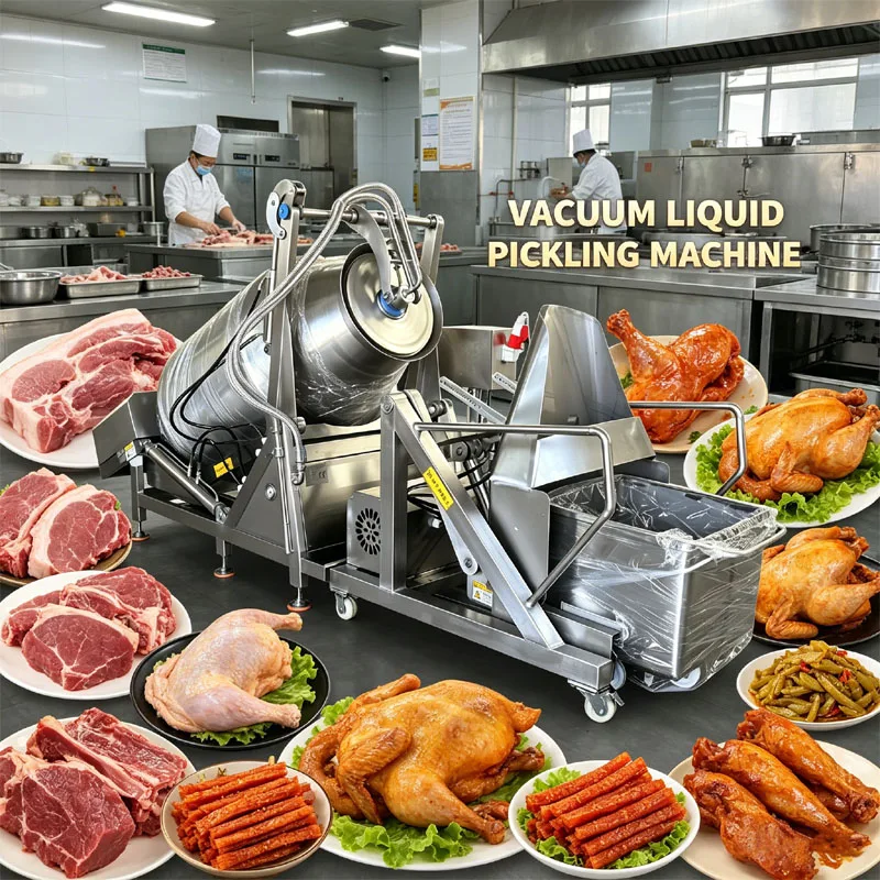 

Коммерческая вакуумная машина для маринования говяжьих полосок, куриной грудки, курицы и овощей