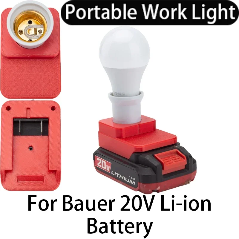 

5W LED Work Light E27 Bulbs For Bauer 20V Battery Powered Portable Cordless Indoor And Outdoors Emergency Lamp