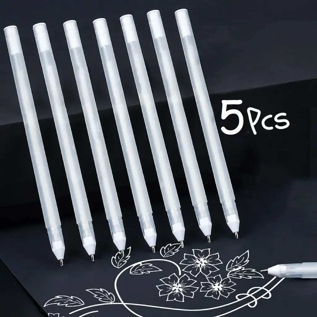 5 pennarelli bianchi e penne gel: perfetti per artisti e cassetti comici!