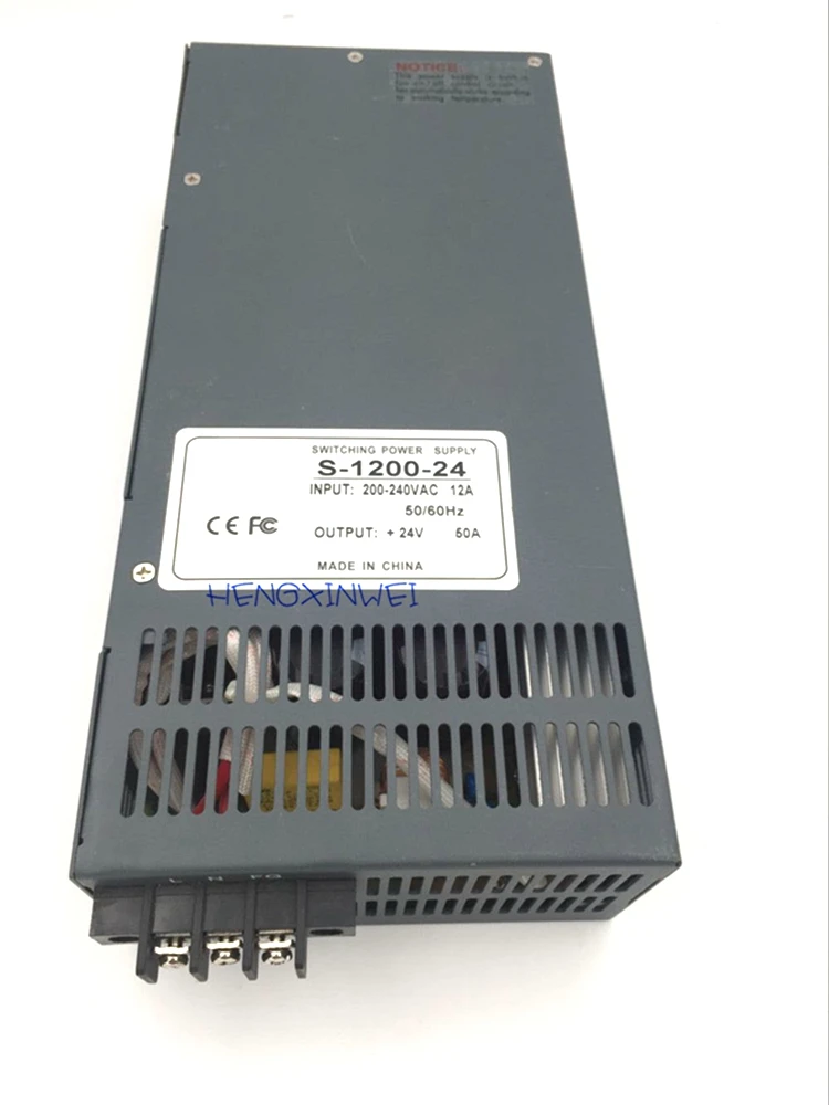 S-1200-12 S-1200-24 S-1200-36 S-1200-48 S-1200-60 S-1200-110 1200W Switching Power Supply for LED Strip light AC To DC Converter