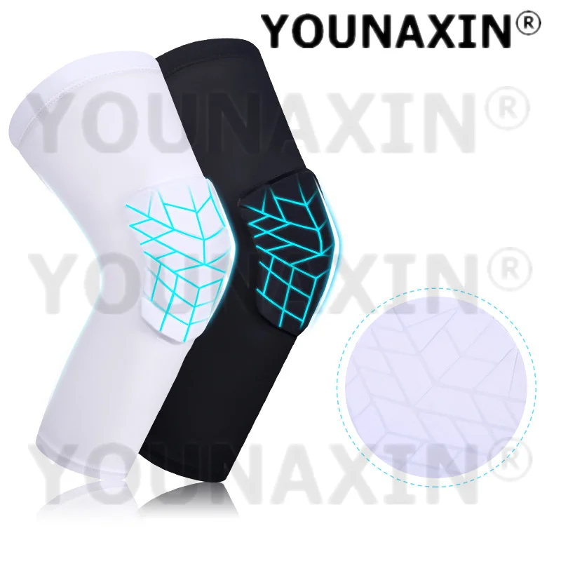 1 Pcs Sunscreen UV Unisex Child Outdoors Sports Running Basketball Anti-collision Knee Guard Football Brace Pad Long Knee Pads